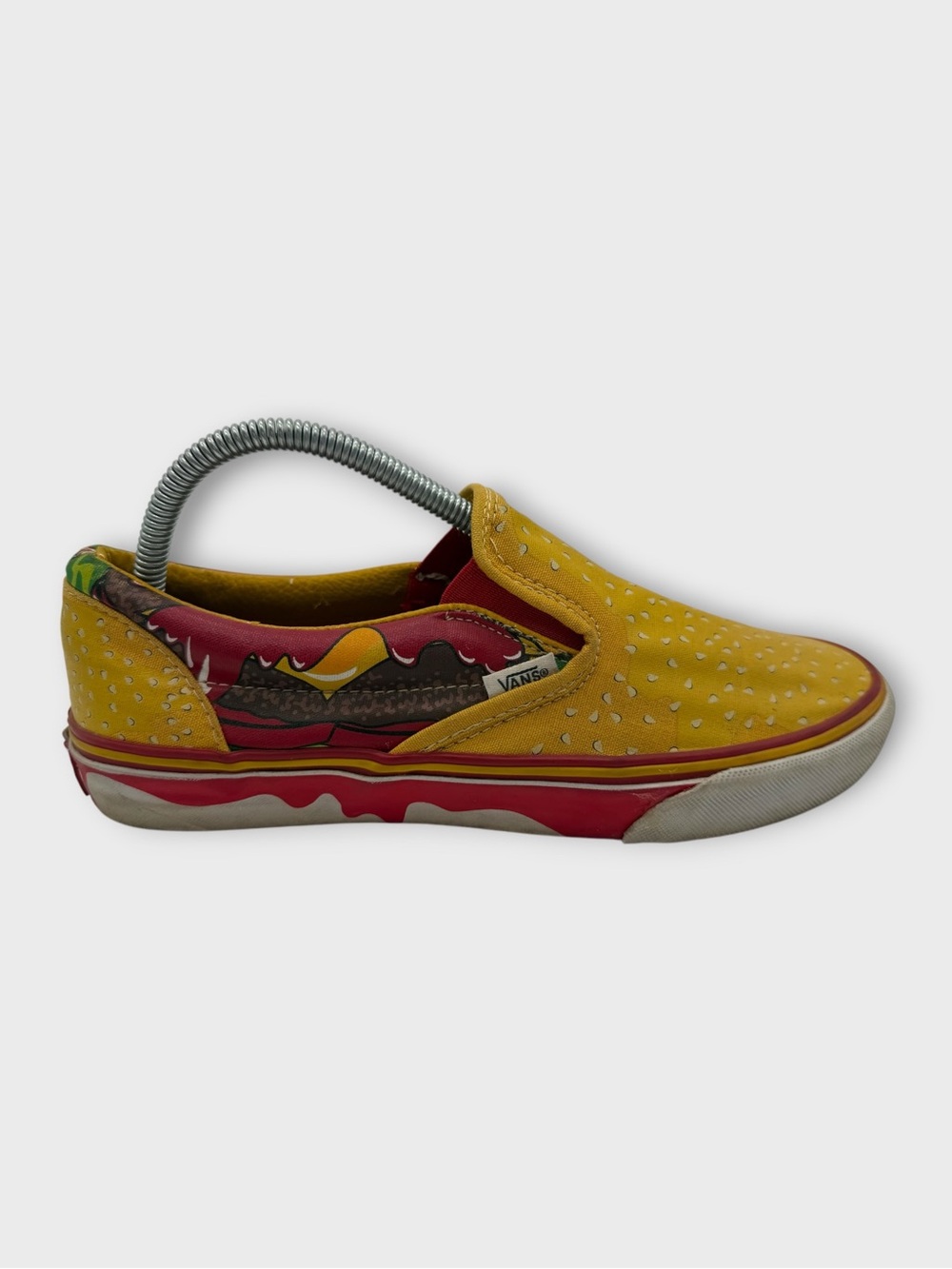 Vans Late Night Cheeseburger Slip on Men’s Size 8 Fair Condition Fun‎ Kicks!